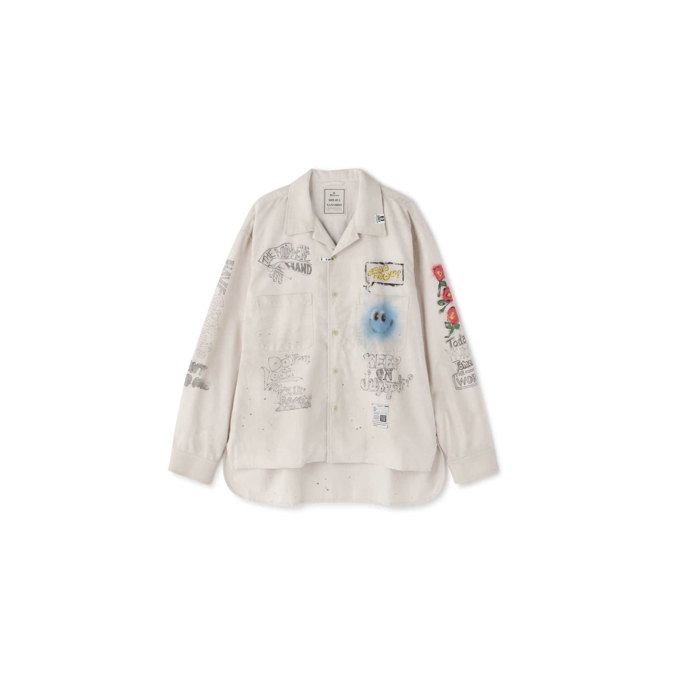 Maison MIHARAYASUHIRO/メゾン ミハラヤスヒロ/Distressed Shirt white 50