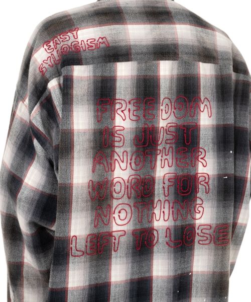 Maison MIHARA YASUHIRO/ Vintage Like Check Shirt gray 48