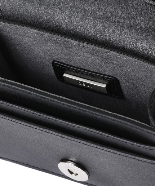 OSOI/オソイ BELTED BROCLE MICRO ショルダーバッグ ミニバッグ ハンドバッグ black F