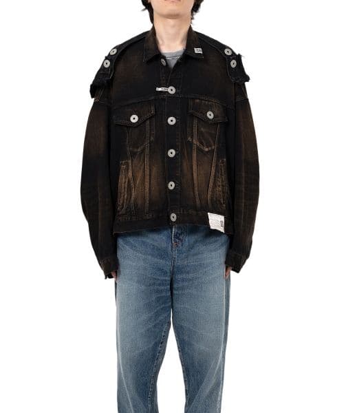 Maison MIHARA YASUHIRO/Reverse-Back Denim Jacket black 48