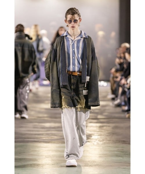 Maison MIHARA YASUHIRO/Waist Layered Denim Pants indigo 48