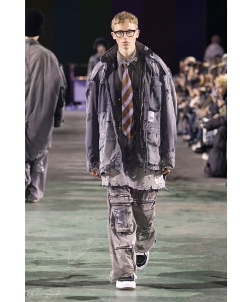 Maison MIHARA YASUHIRO/Waist Layered Flight Pants black 48