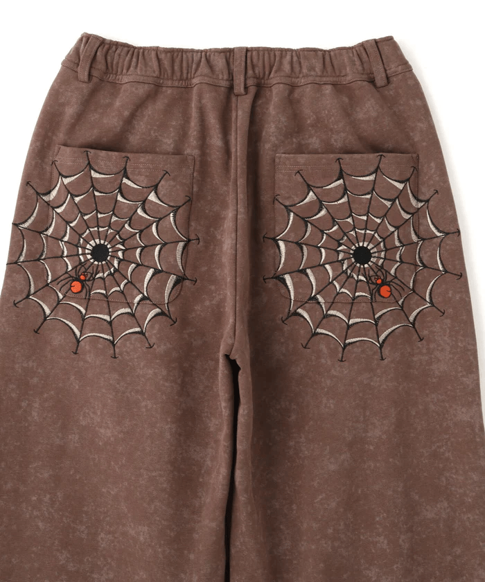 FR(13)NDS × Ed Hardy/フレンズ × エド・ハーディ/コラボ ダブルニースウェットパンツ brown M