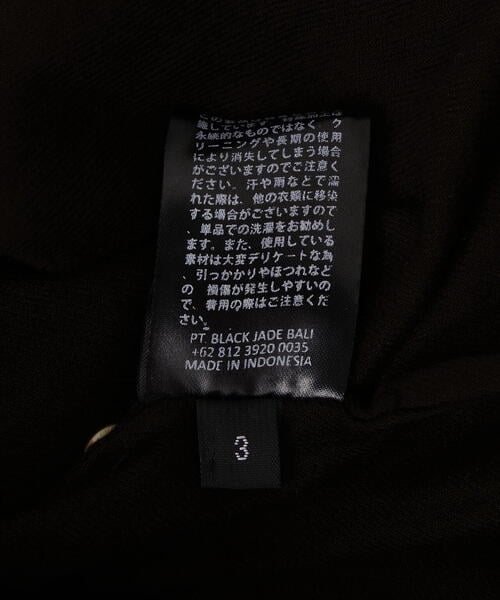 KMRii/ケムリ/Shadow Vine Long Flannel Shirt black 1