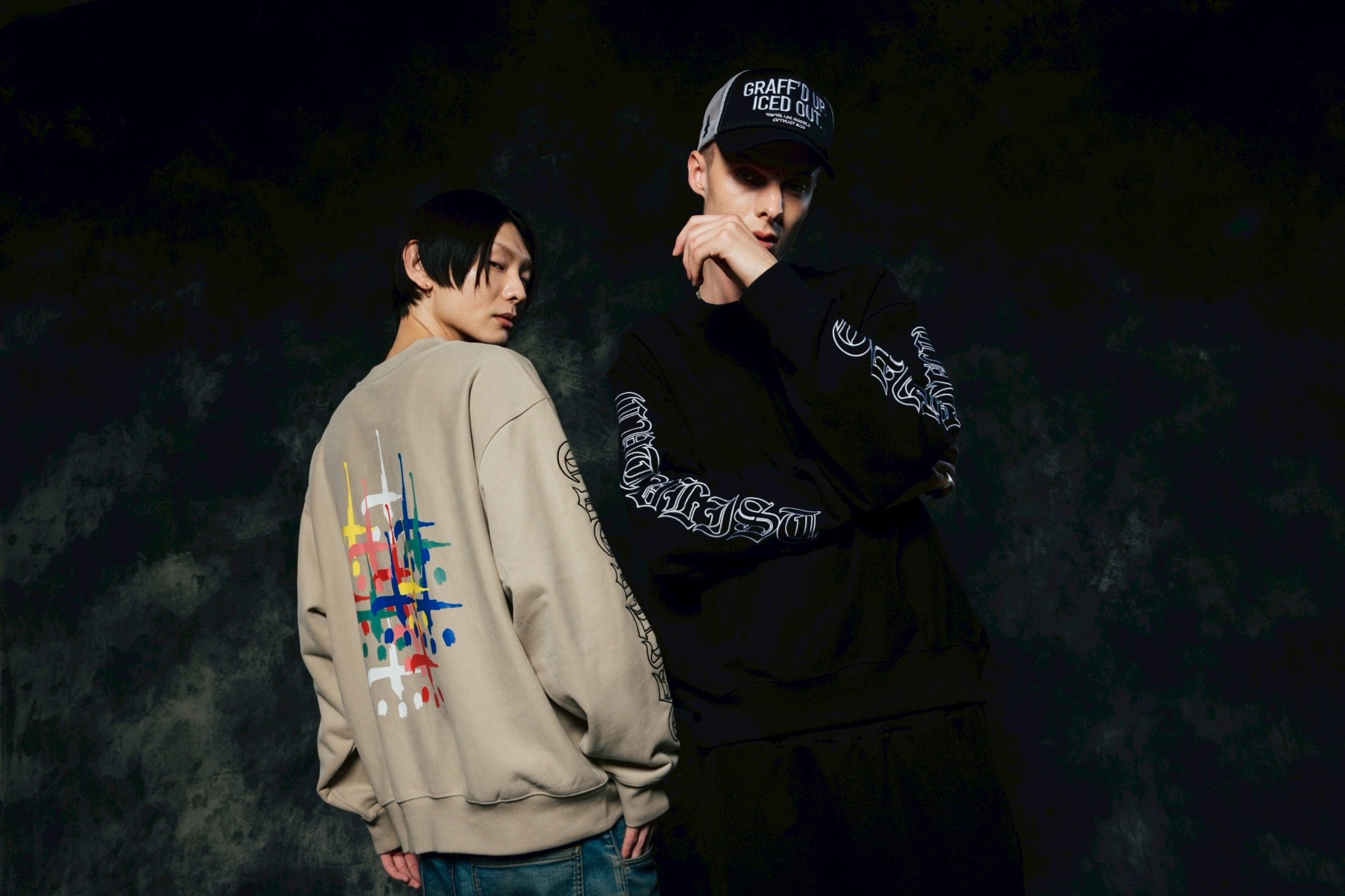 CVTVLIST/カタリスト/別注 crew usual sweat ivory L