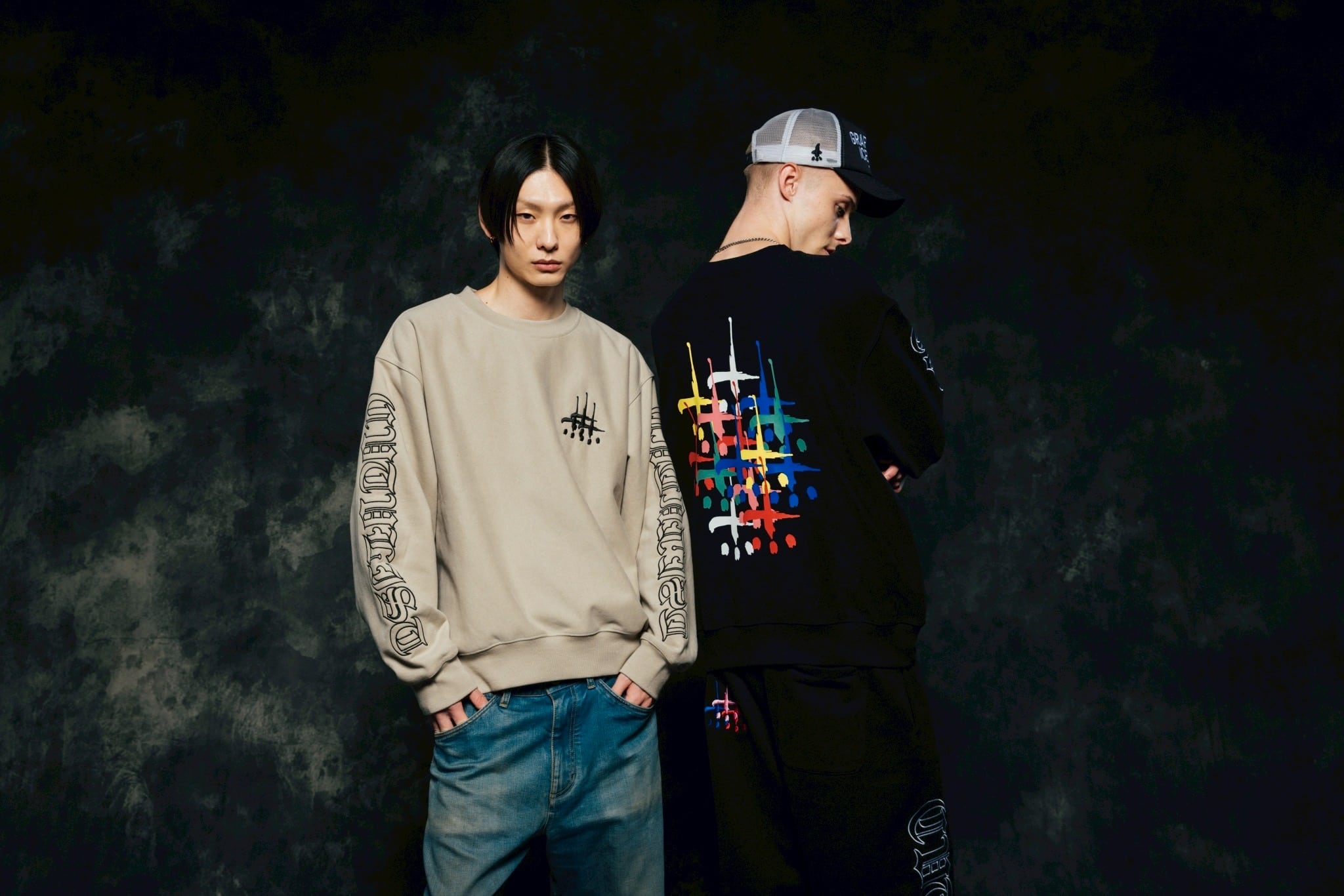 CVTVLIST/カタリスト/別注 crew usual sweat black L