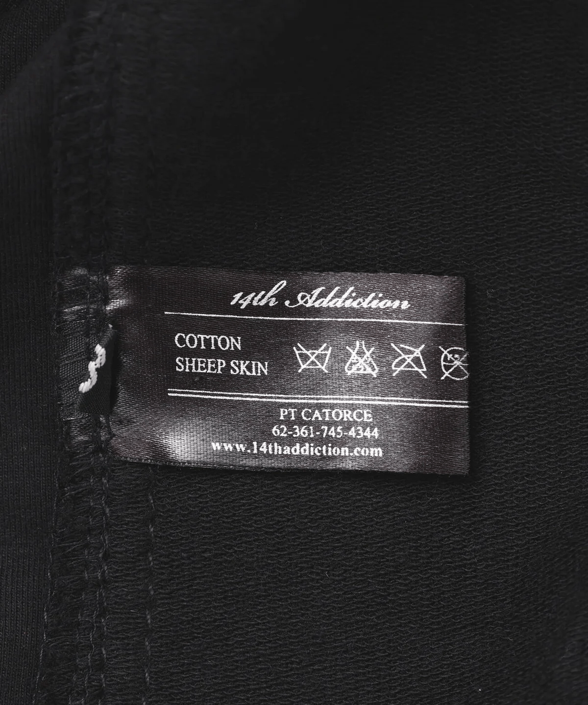 14th Addiction/フォーティーンスアディクション/B.Terry Hoodie black S