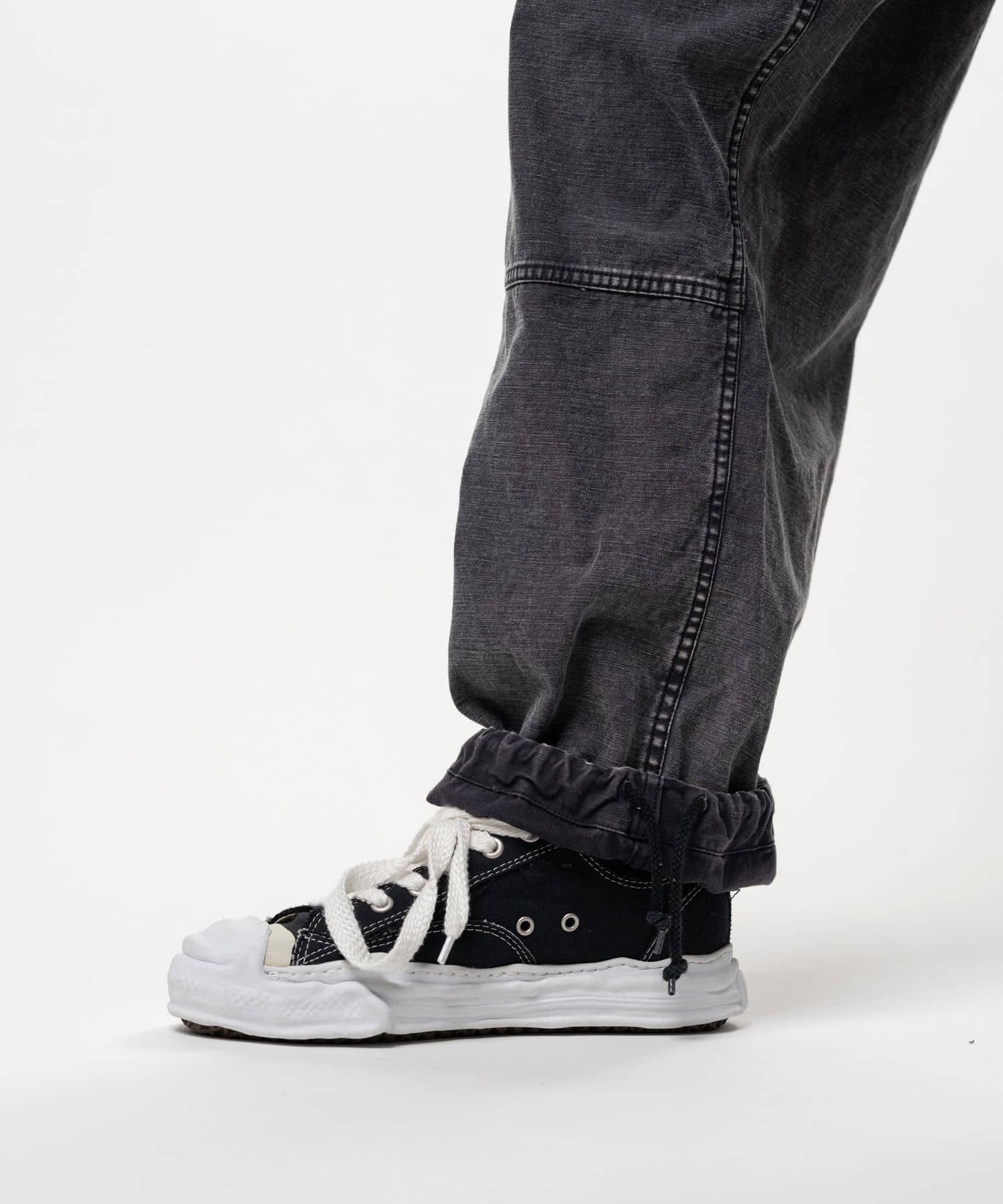 Maison MIHARA YASUHIRO/Cotton Satin Cargo Pants black 46