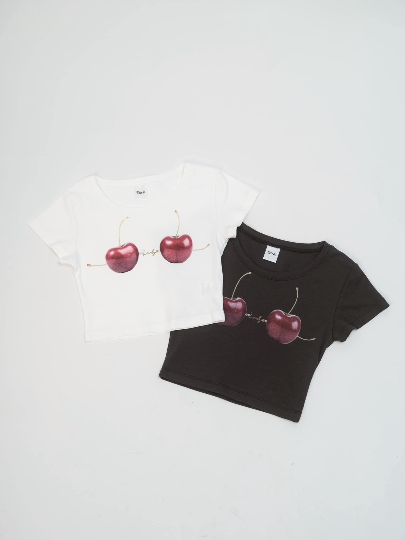 MITSUKI/Cherry Bra T -Shirt black F