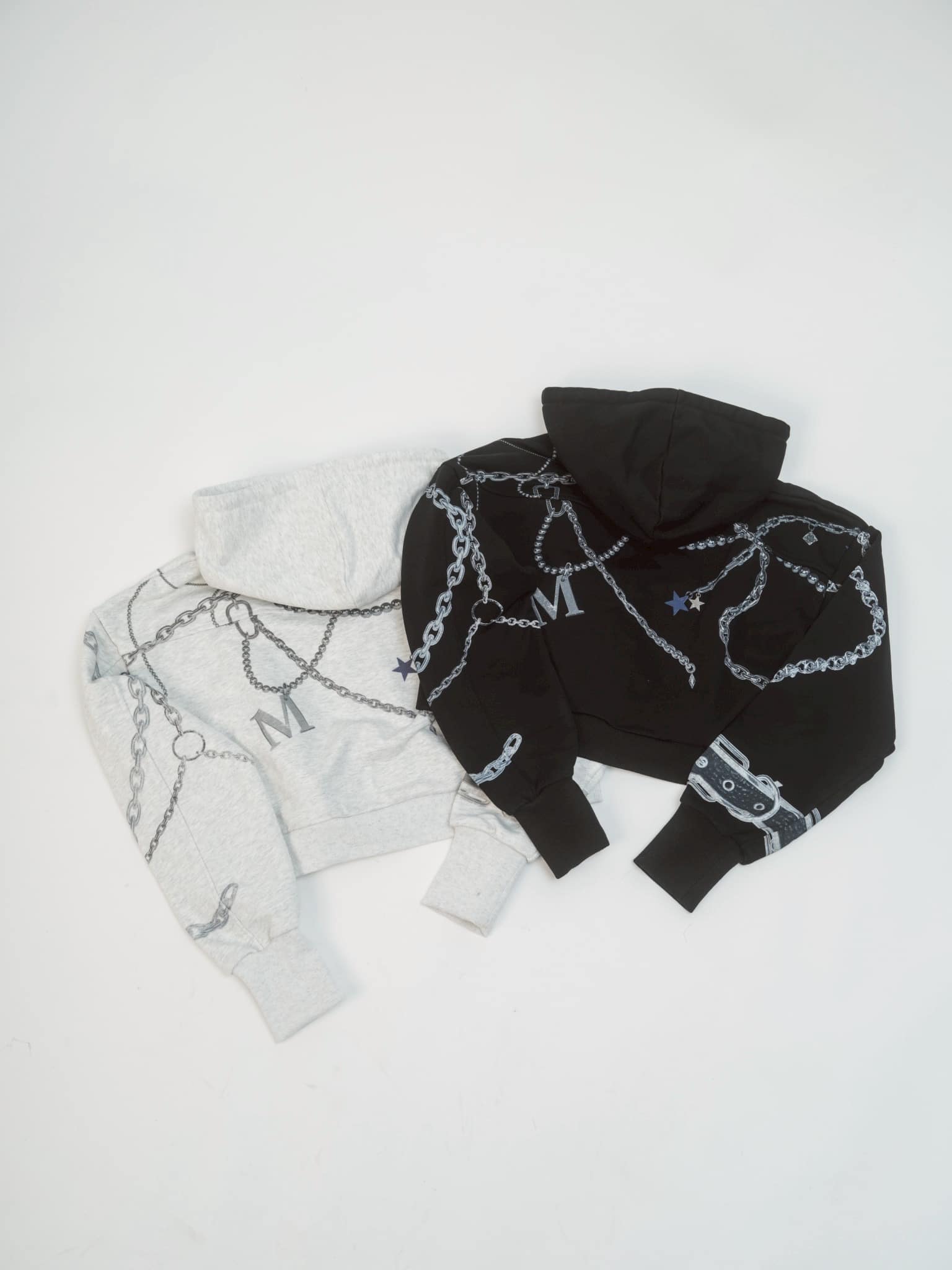 MITSUKI/Mitsuki Printed Hoodie black F