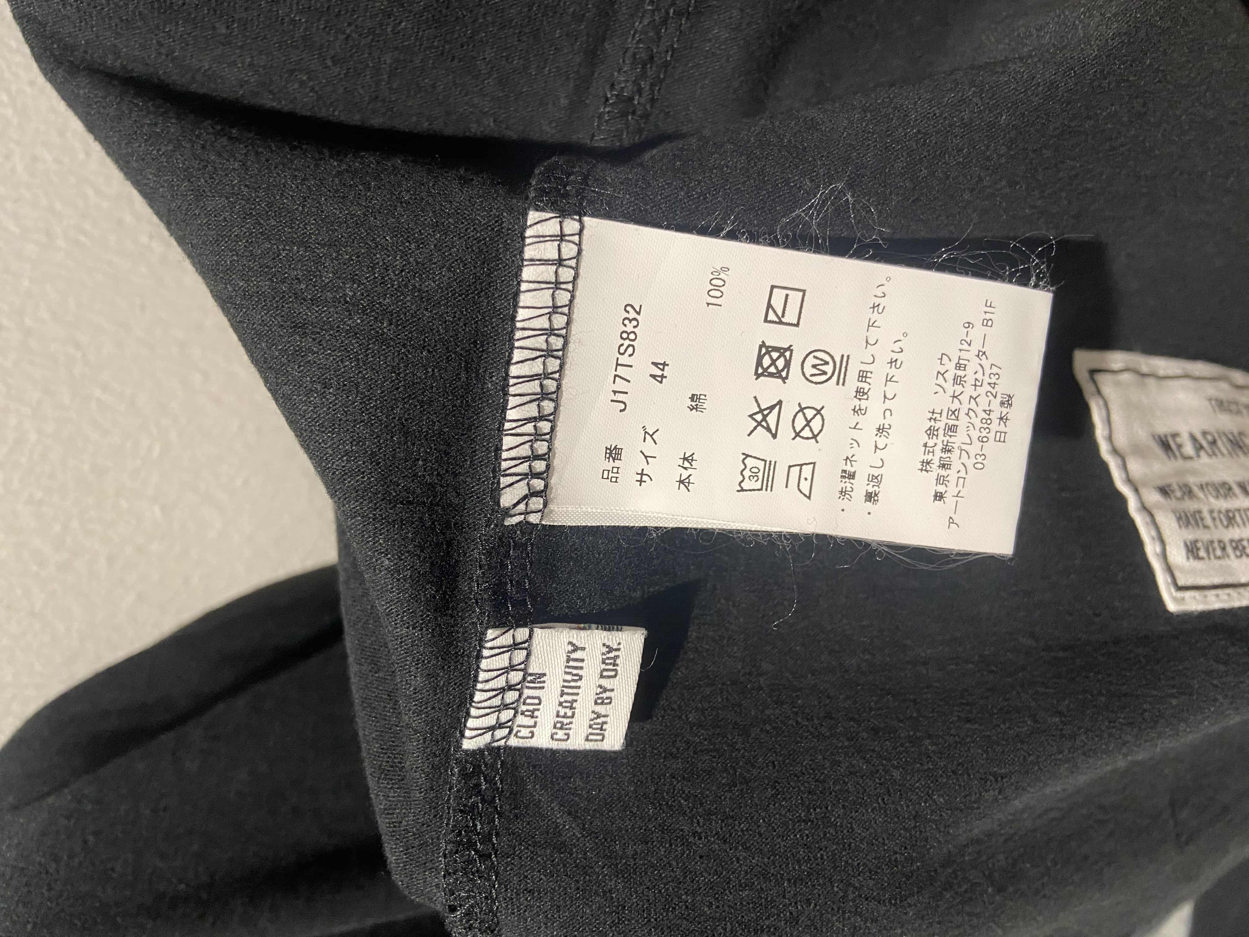 Maison MIHARA YASUHIRO/LEON PRINTED TEE black 46