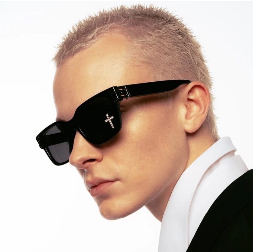 MOSEYEC/SHIFT FRAME GLASS-BLACK- BLACK F