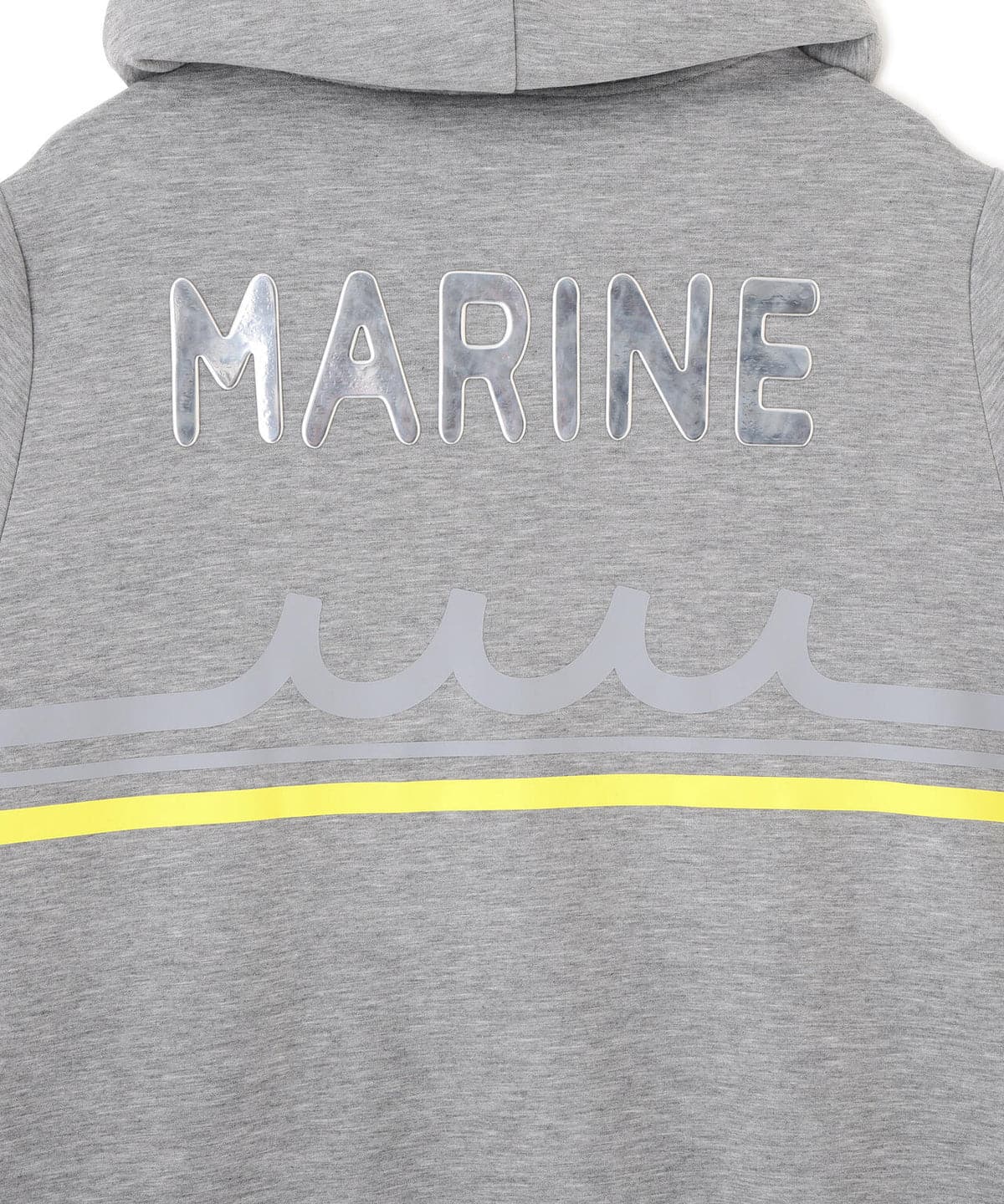 muta MARINE/ムータ マリン/Set-up Hoodie Back Metal gray M