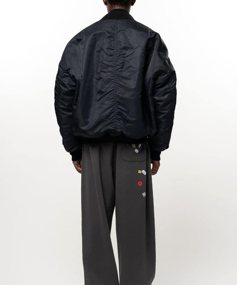 Maison MIHARA YASUHIRO/Shifted Layer Flight Jacket(46 black