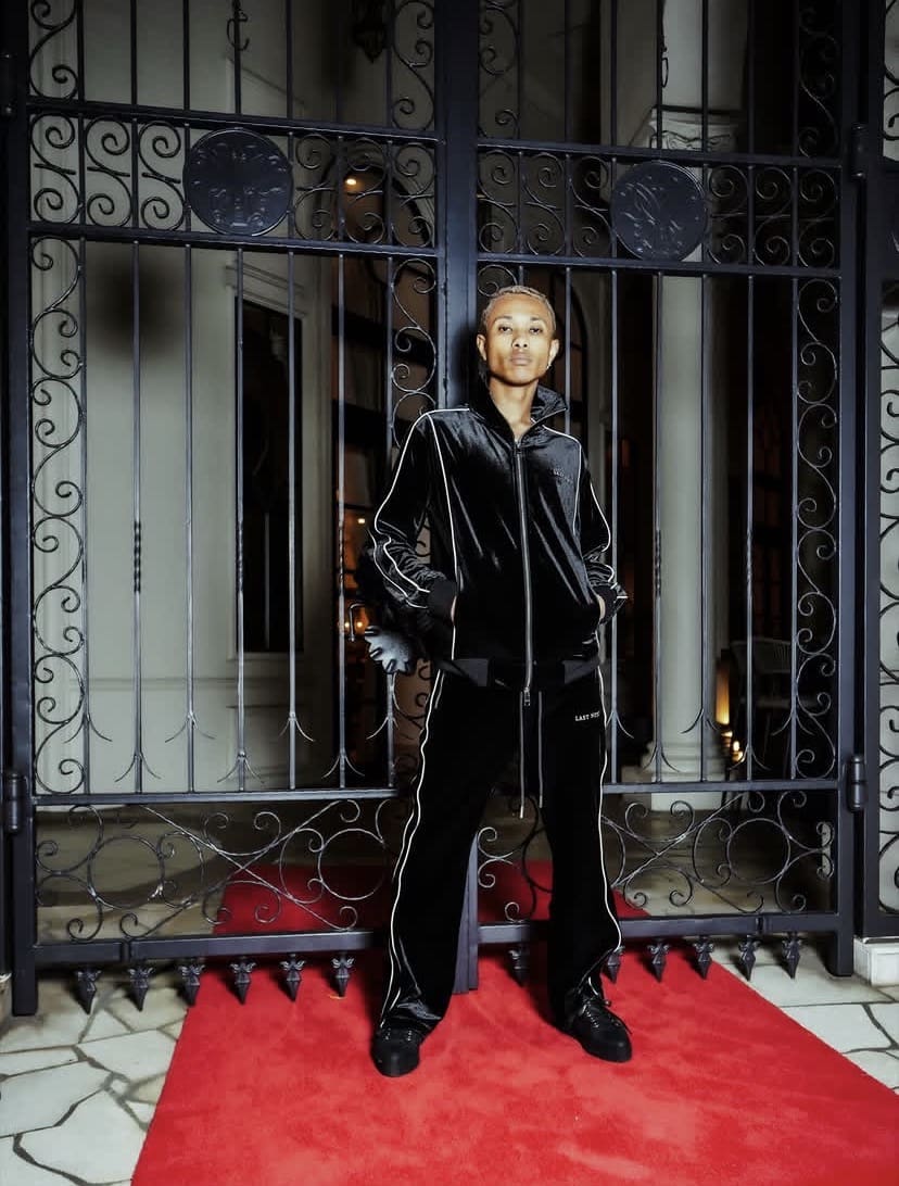 LAST NEST/Velvet Track Pants / Black(M black)｜ ROYAL FLASH