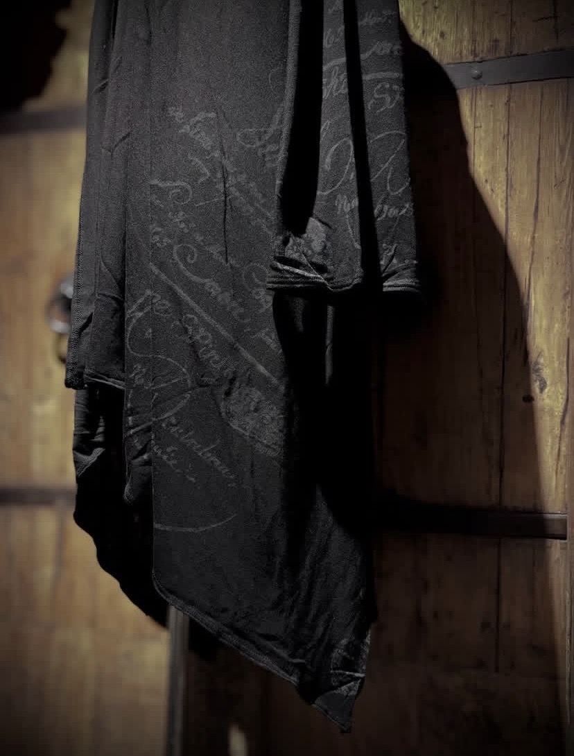SHARE SPIRIT/シェアースピリット/PRINT LONG CARDIGAN BLACK M