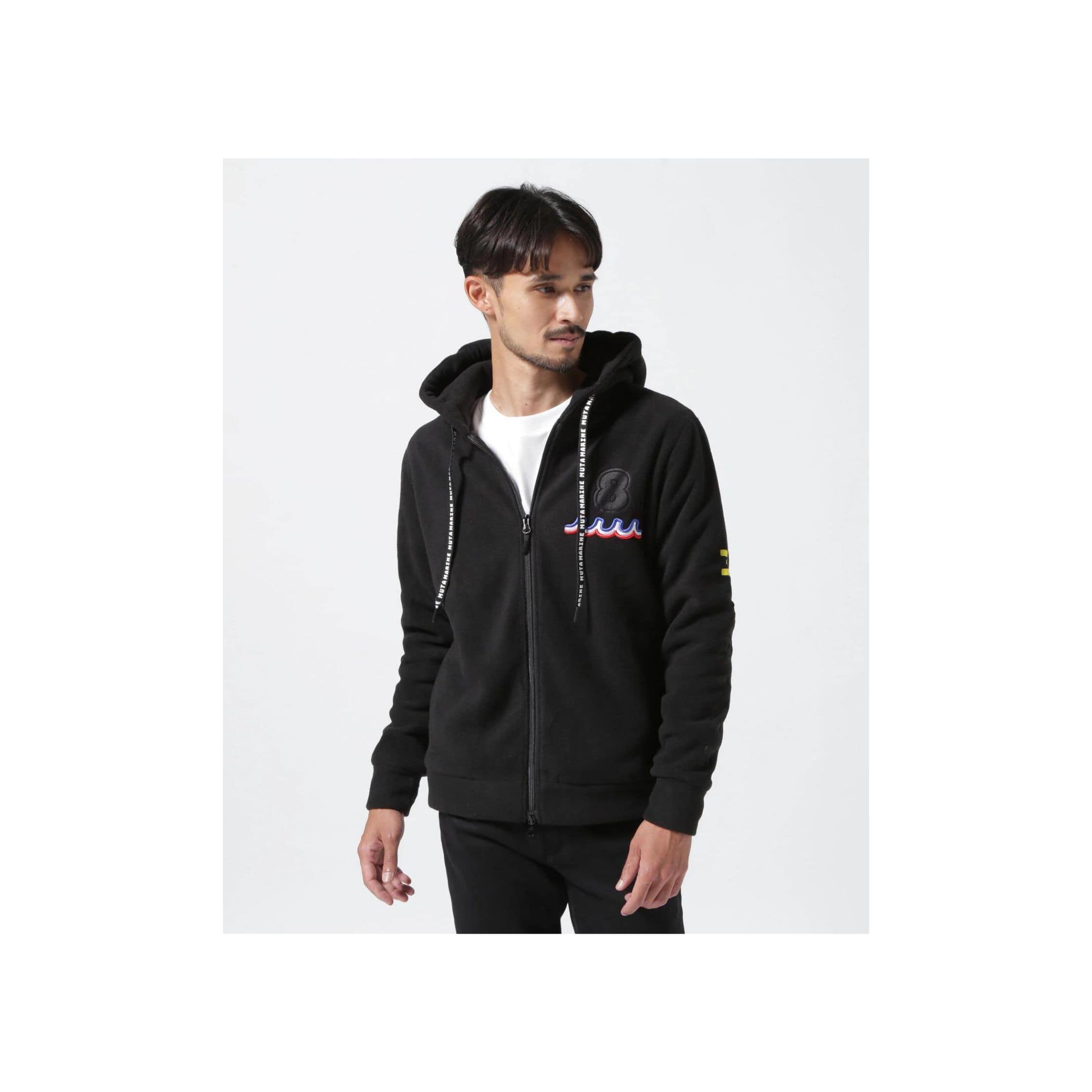 muta MARINE/ムータ マリン/別注Fleece Parka black XL