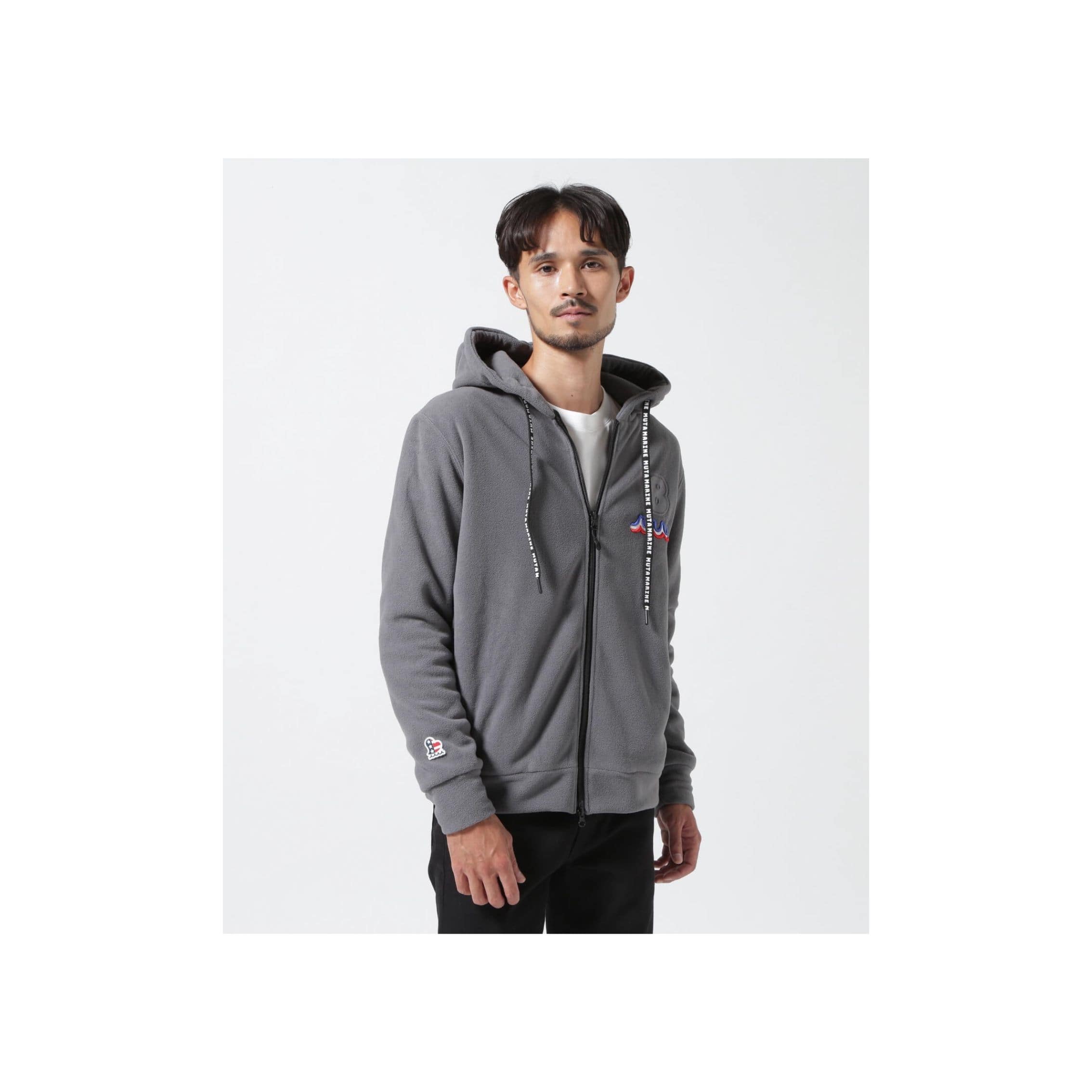 muta MARINE/ムータ マリン/別注Fleece Parka gray L