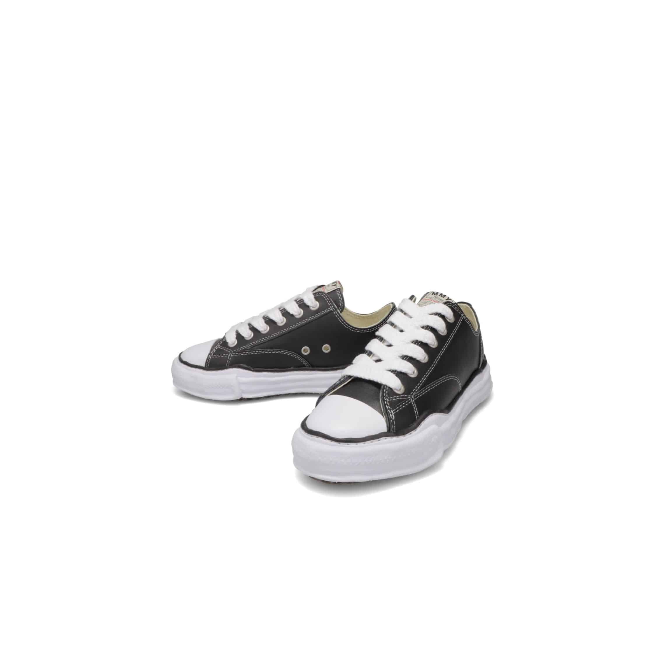 ”PETERSON”OG Sole Leather Low-top Sneaker black 42