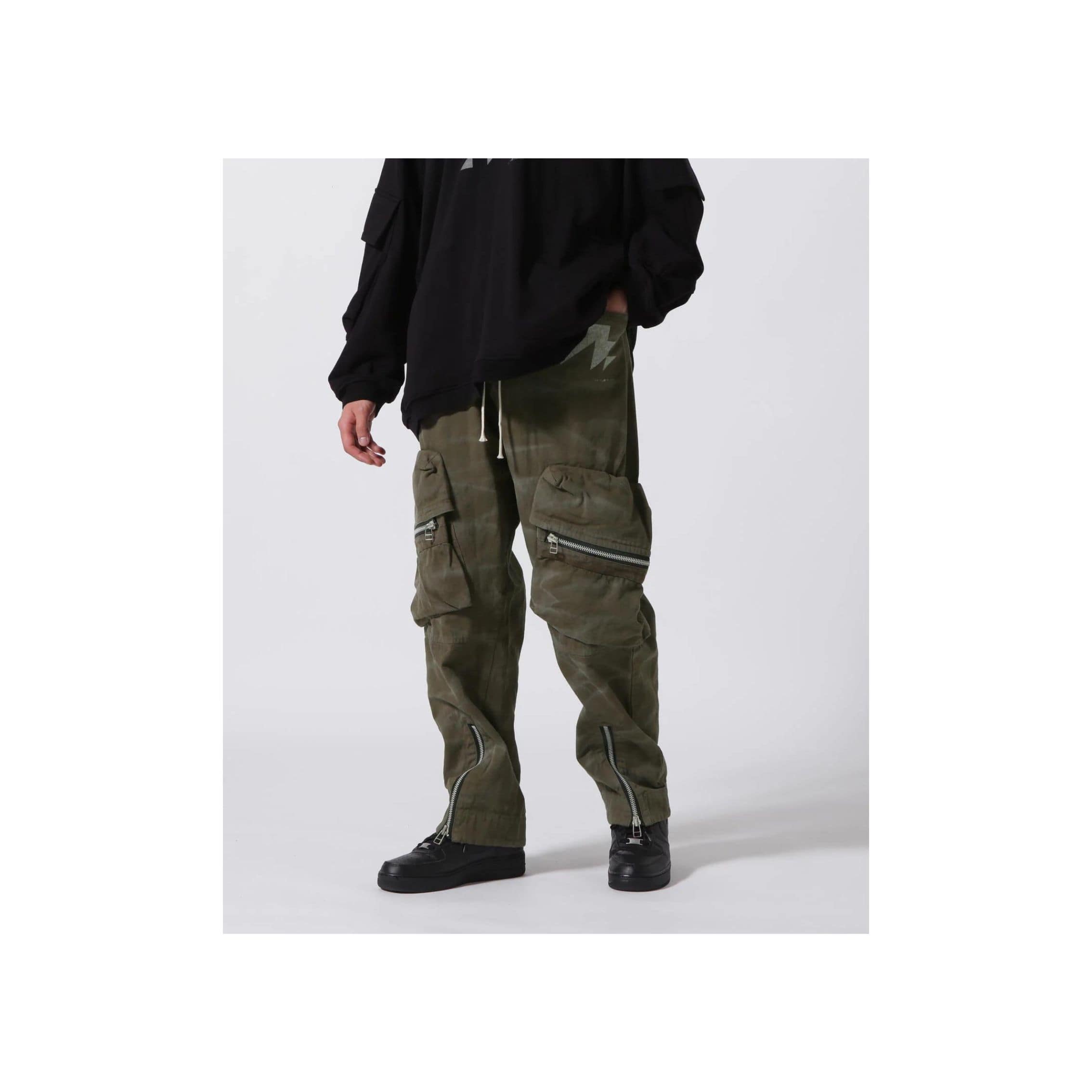  A.F ARTEFACT/エーエフ・アーティファクト/Dyed Pocket Long Pants khaki ３