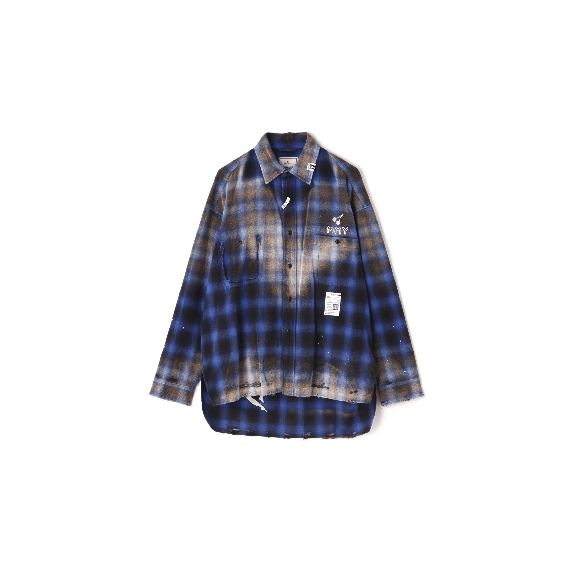 Maison MIHARAYASUHIRO/メゾン ミハラヤスヒロ/Vintage-like Check Shirt blue 50
