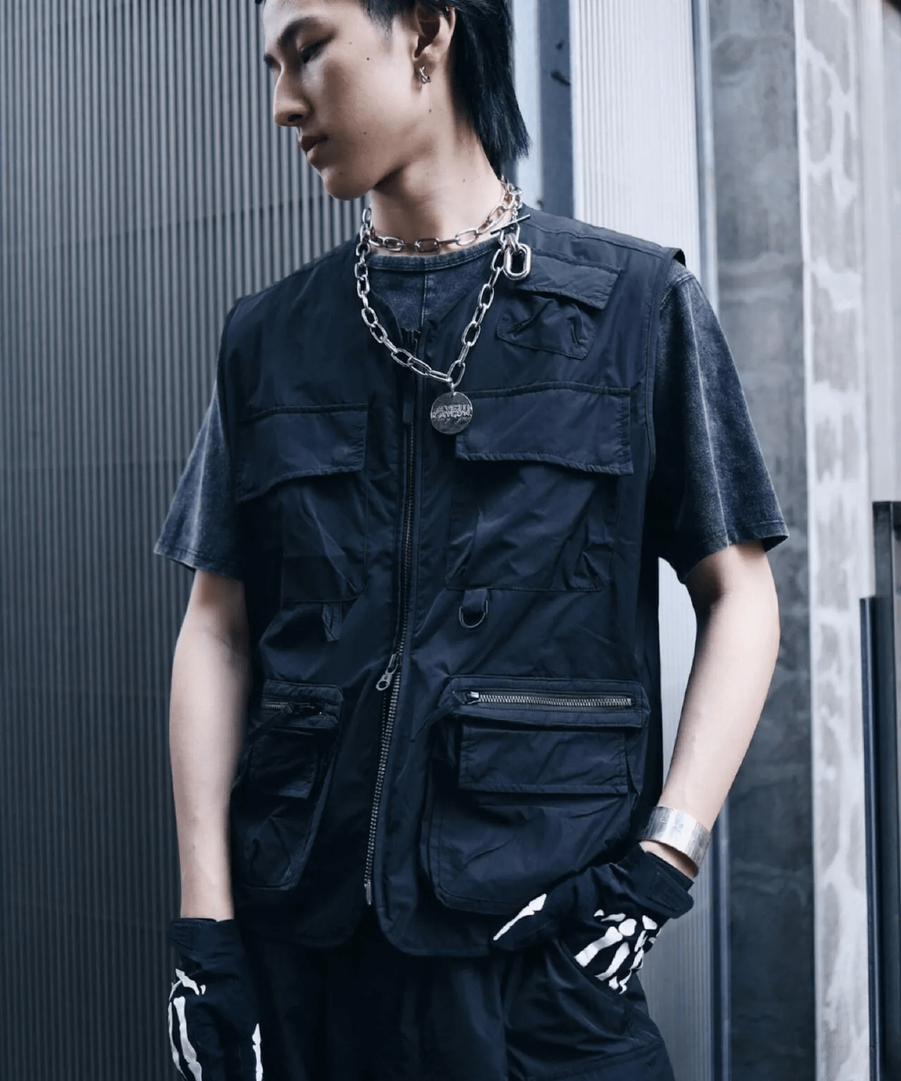 GEN_DA I/ゲンダイ/ポケットベスト black 0