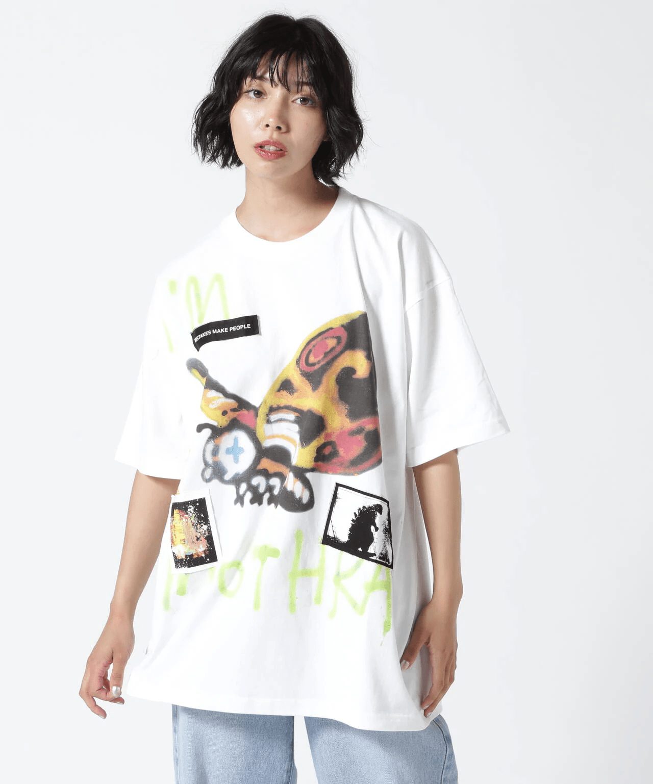 Guernika×Godzilla/ゲルニカ/PAINT T SHIRT/MOTHRA(XL white)｜ ROYAL FLASH｜名古屋PARCO  | ONLINE PARCO（オンラインパルコ）