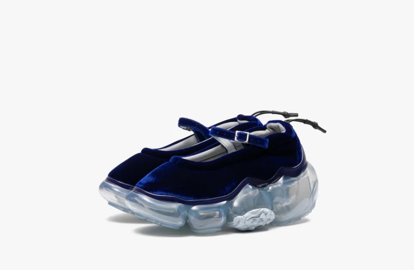 grounds/MOOPIE PUMPS/NAVY VELVET / ICEGRAY blue 37