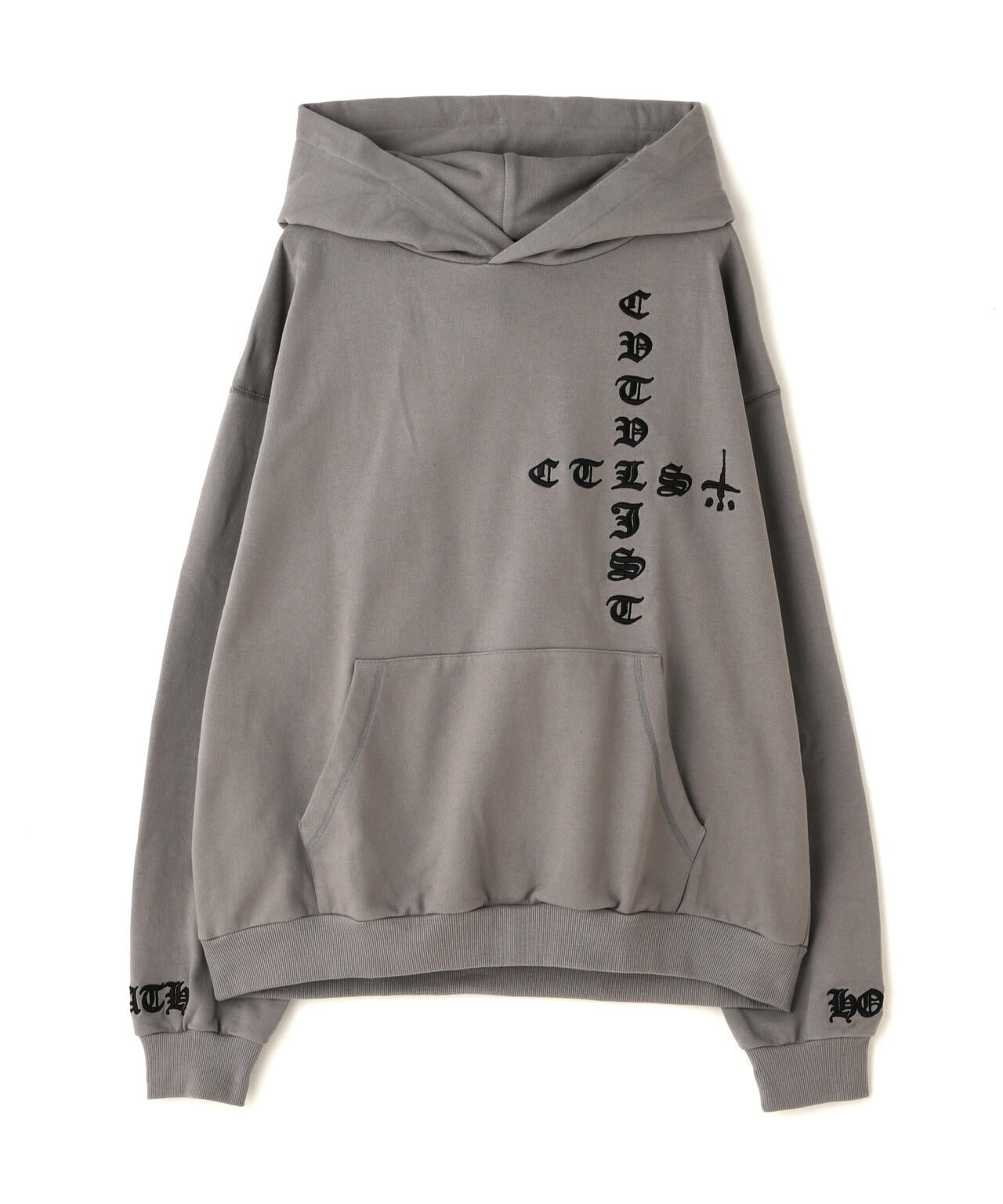 CTLS/シーティーエルエス/別注EMBROIDERY HOODIE gray 2