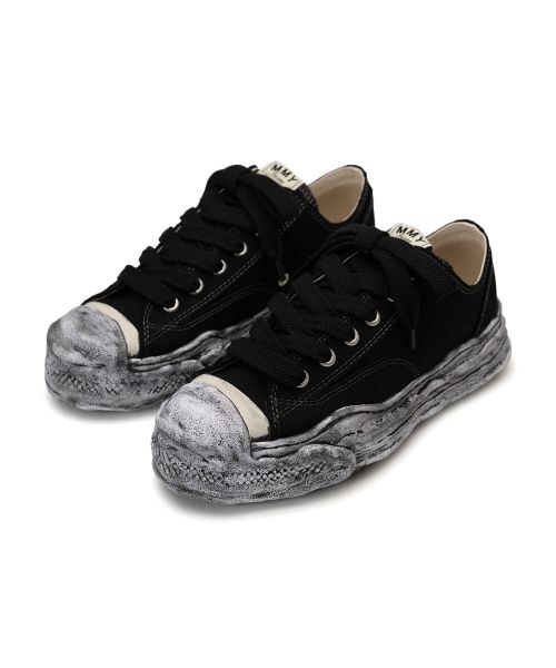 Maison MIHARA YASUHIRO/"HANK" OG Sole Garment Dyed Canvas Low-top Sneaker black 44