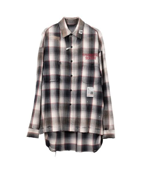 Maison MIHARA YASUHIRO/ Vintage Like Check Shirt gray 48