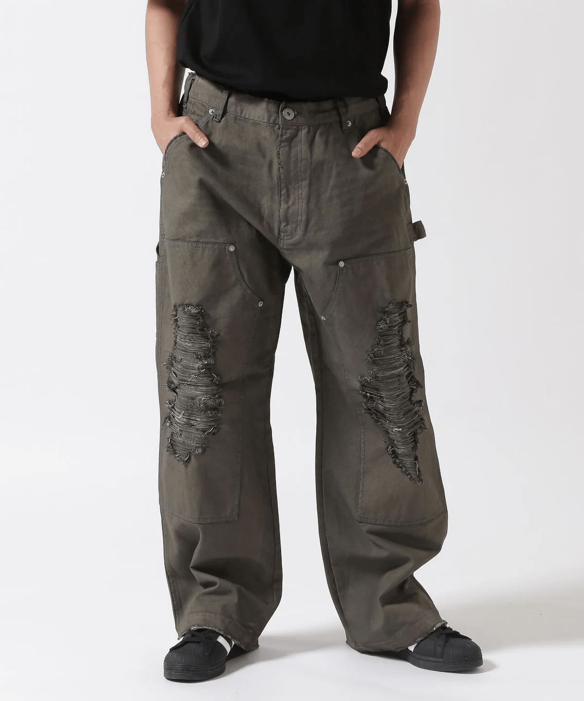 FR(13)NDS/フレンズ/DoubleKnee Pants gray M