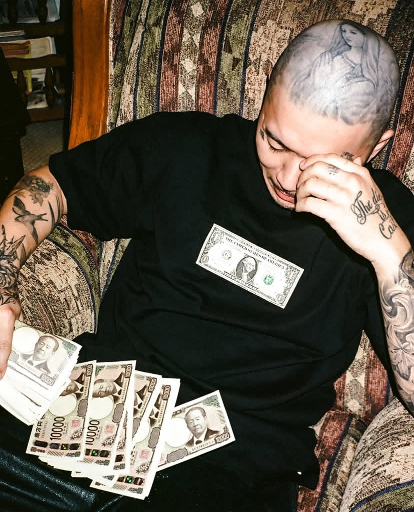 LAST NEST/One Dollar T-shirts / Black black M