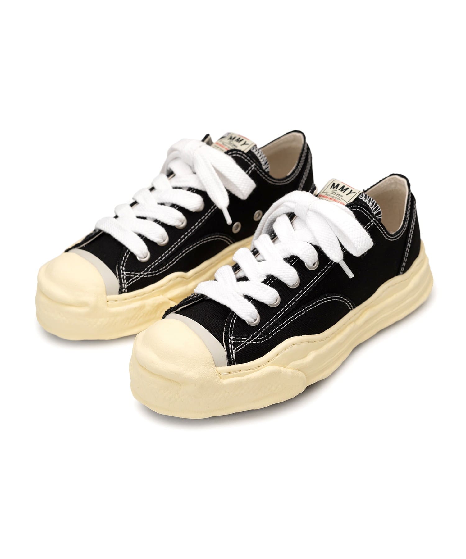 Maison MIHARA YASUHIRO/"HANK" VL OG Sole Canvas Low-top Sneaker black 45