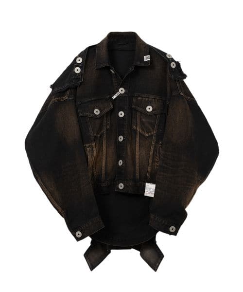 Maison MIHARA YASUHIRO/Reverse-Back Denim Jacket black 46