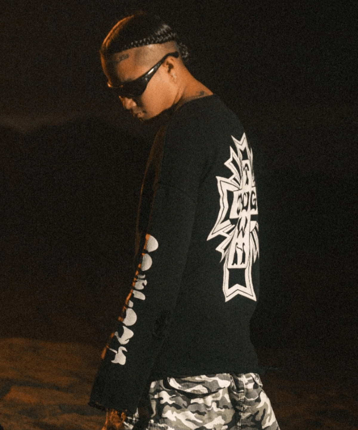 FR(13)NDS/フレンズ/DOGTOWN コラボニット black M