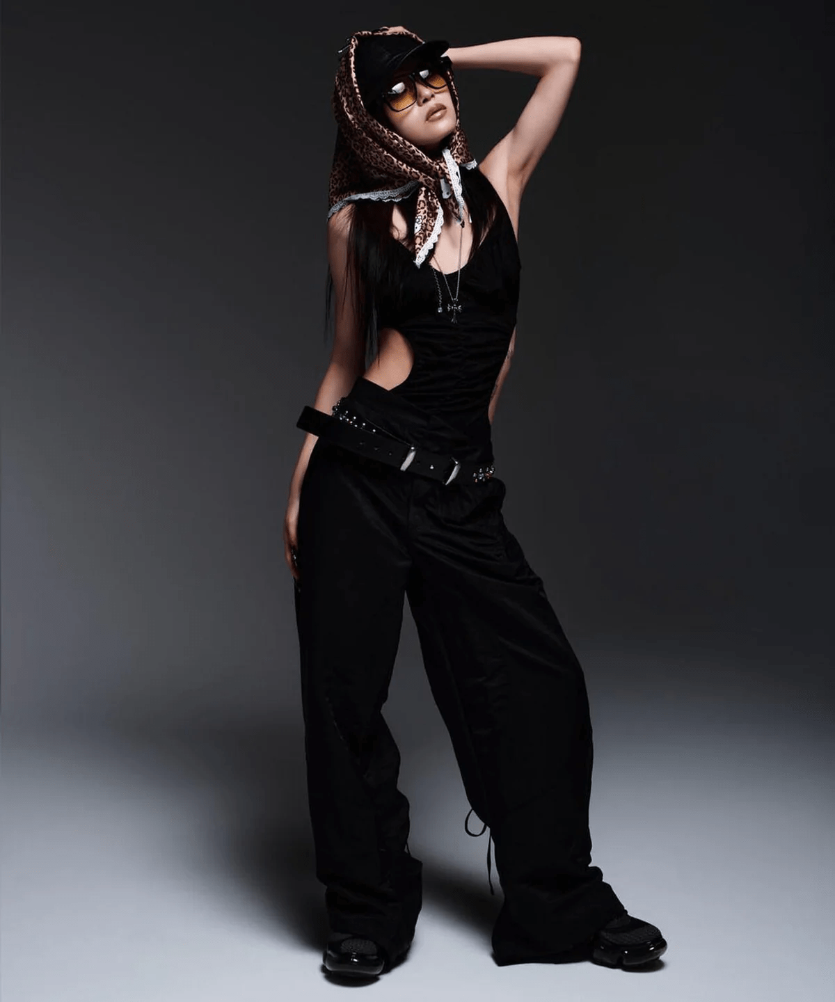 MITSUKI/ミツキ/WAIST V MILITARY PANTS black S