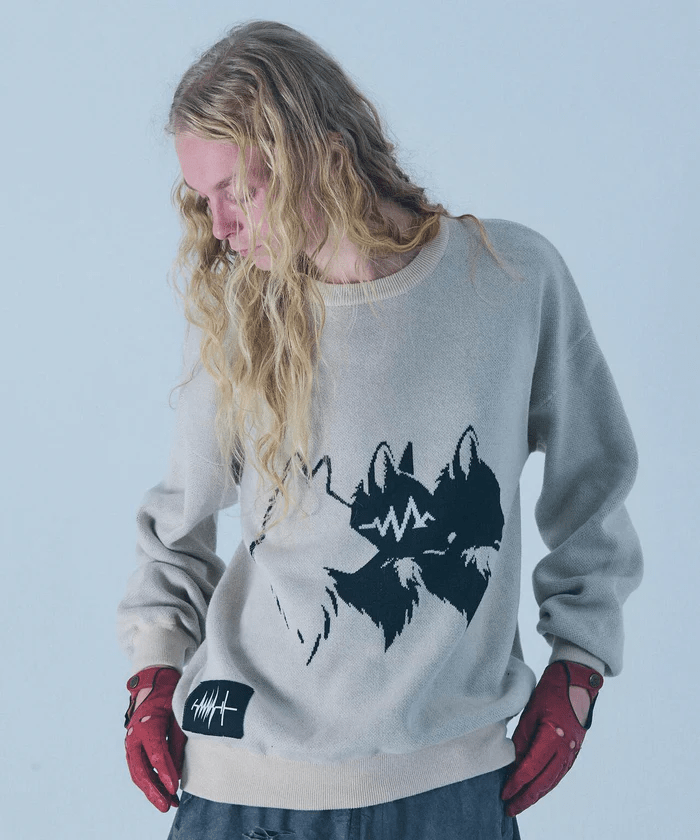 FR(13)NDS/フレンズ/Wolf M KNIT white L