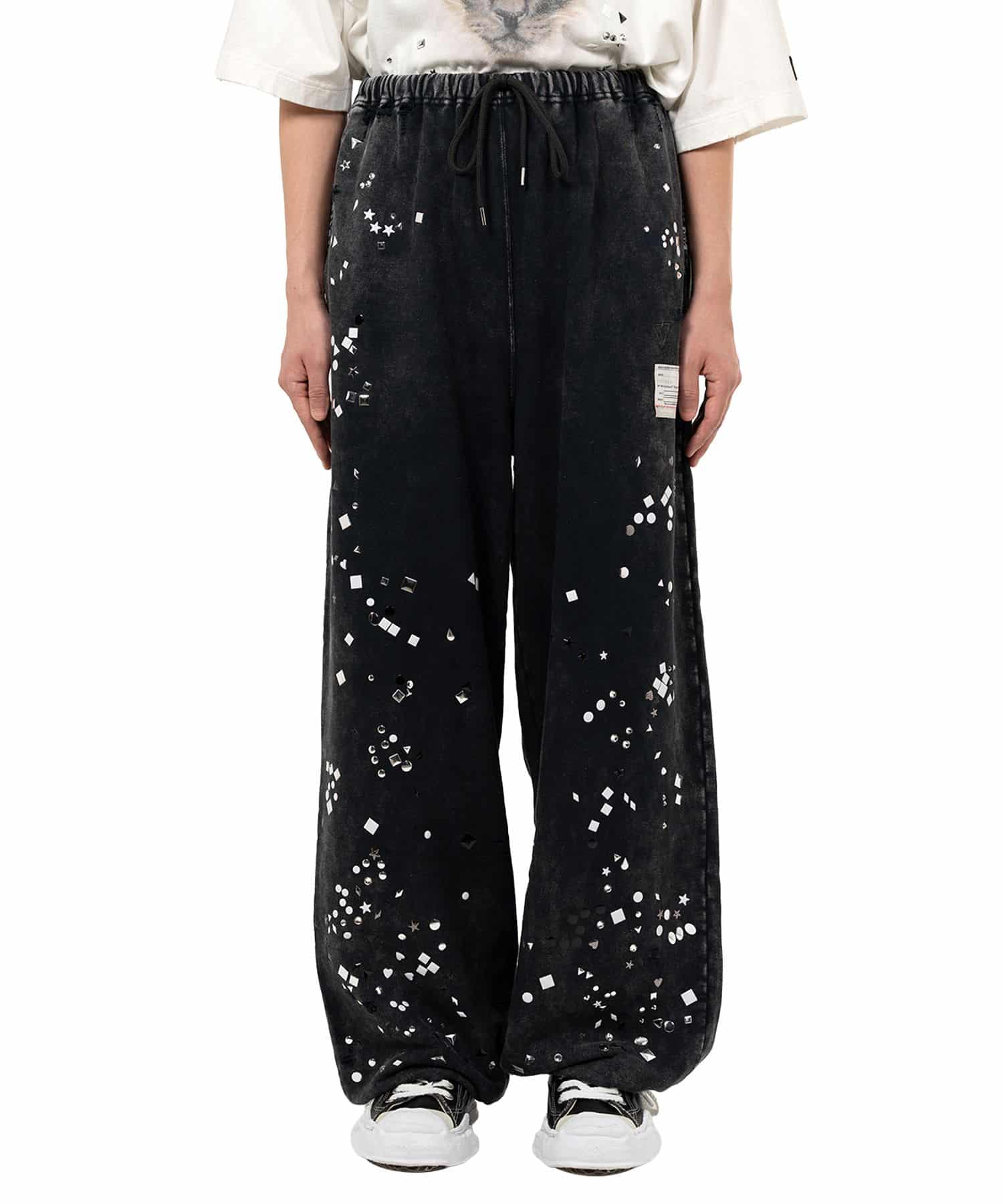 Maison MIHARA YASUHIRO/Embellished Bleached Sweat Pants(44