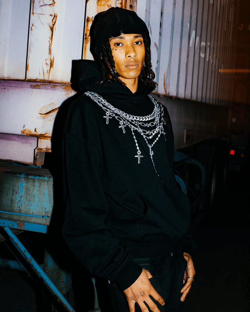 LAST NEST/Necklace Hoodie / Black(M black)｜ ROYAL FLASH｜名古屋