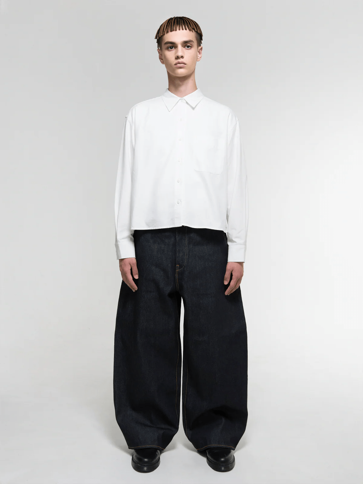 Bante/Japanese Selvedge Curved-Leg Jeans - Indigo blue 3