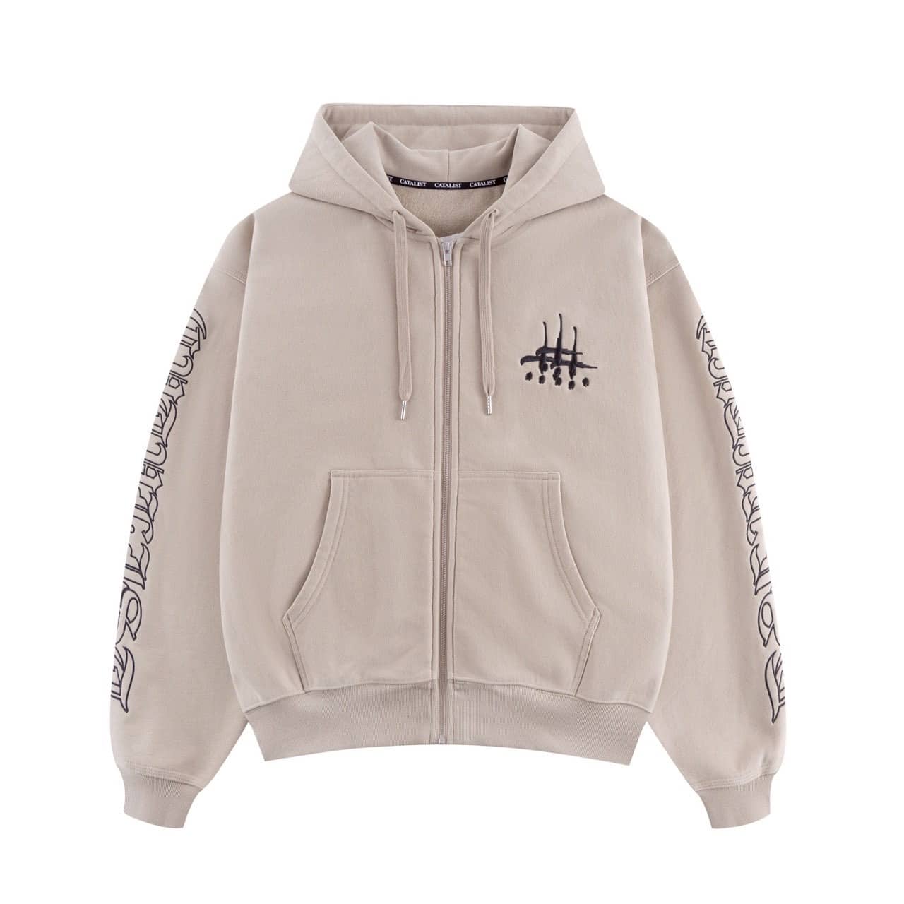 CVTVLIST/カタリスト/別注multi cross usual zip hoodie ivory XL