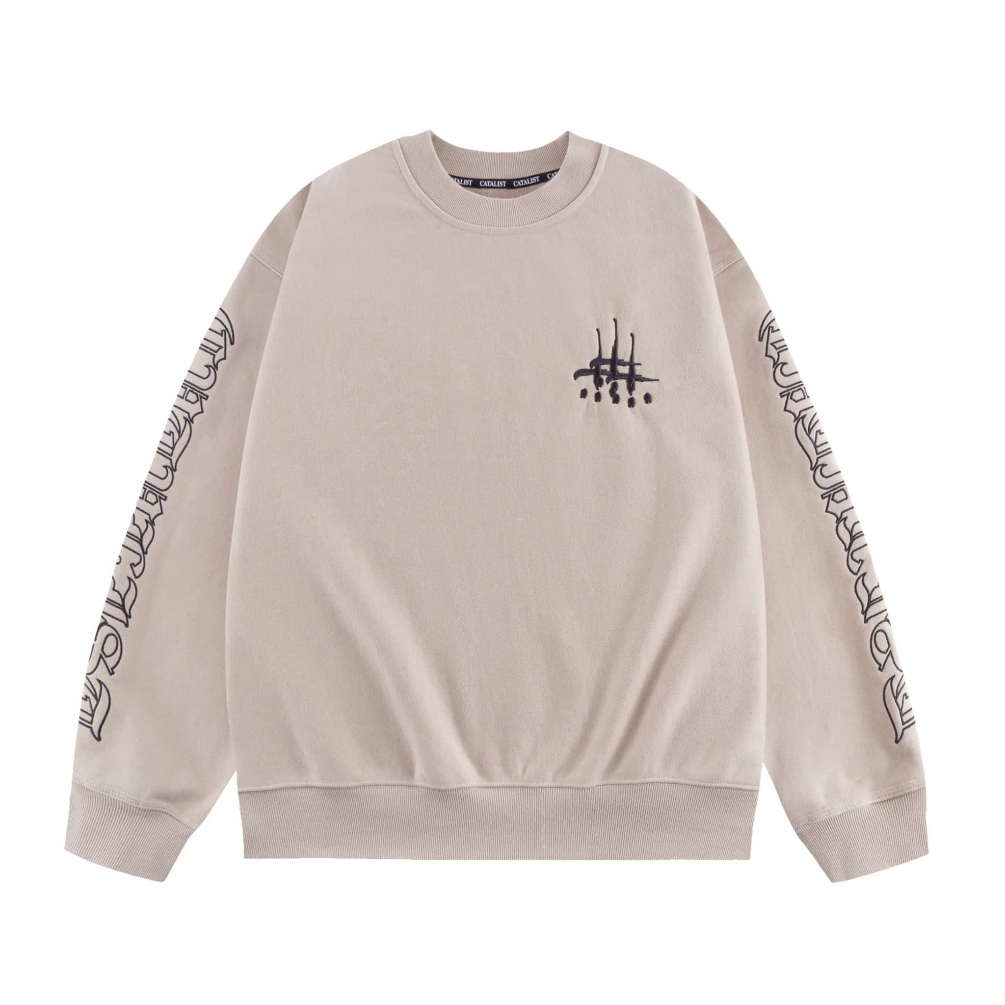 CVTVLIST/カタリスト/別注 crew usual sweat ivory L