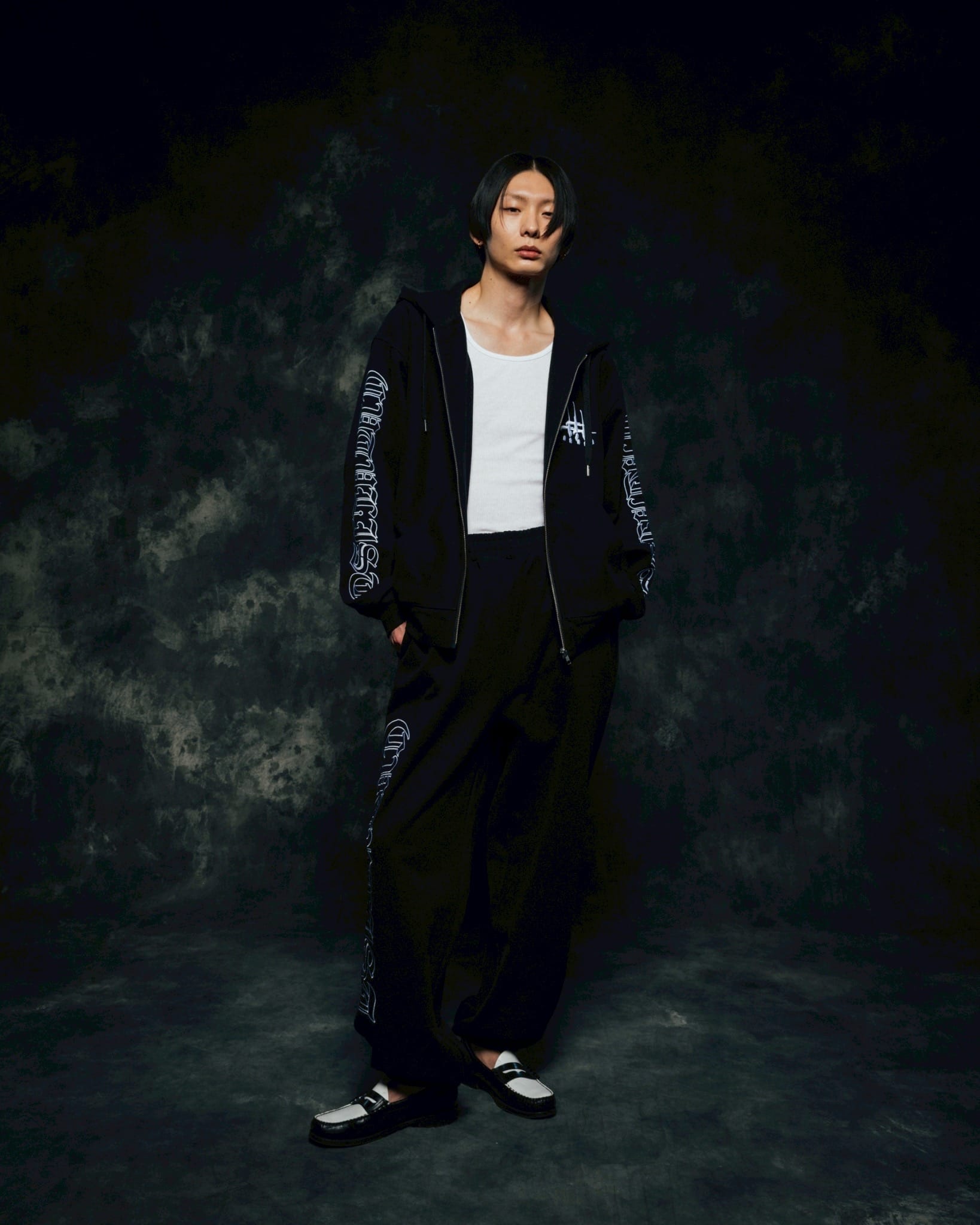 CVTVLIST/カタリスト/別注multi cross usual zip hoodie black M