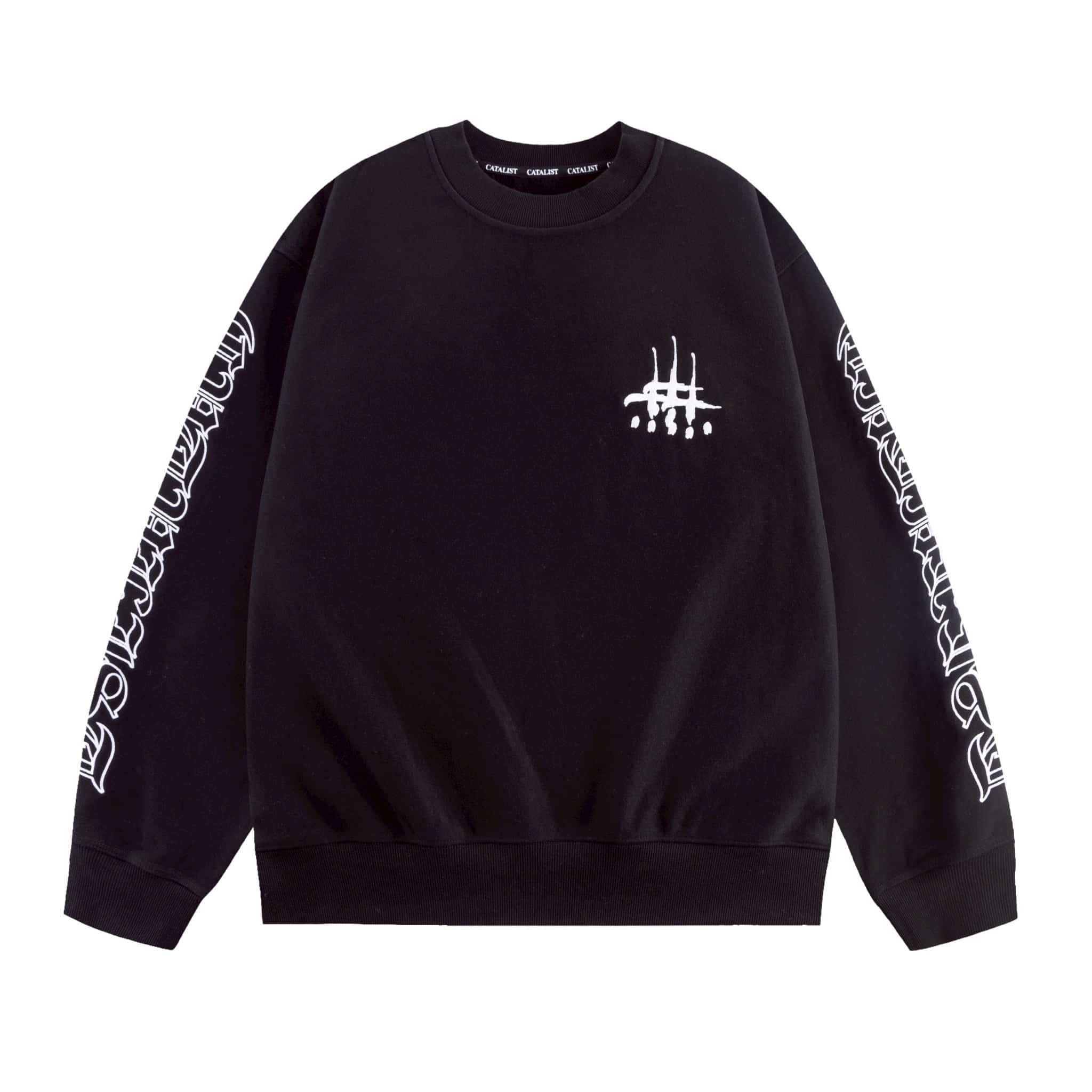 CVTVLIST/カタリスト/別注 crew usual sweat black XL
