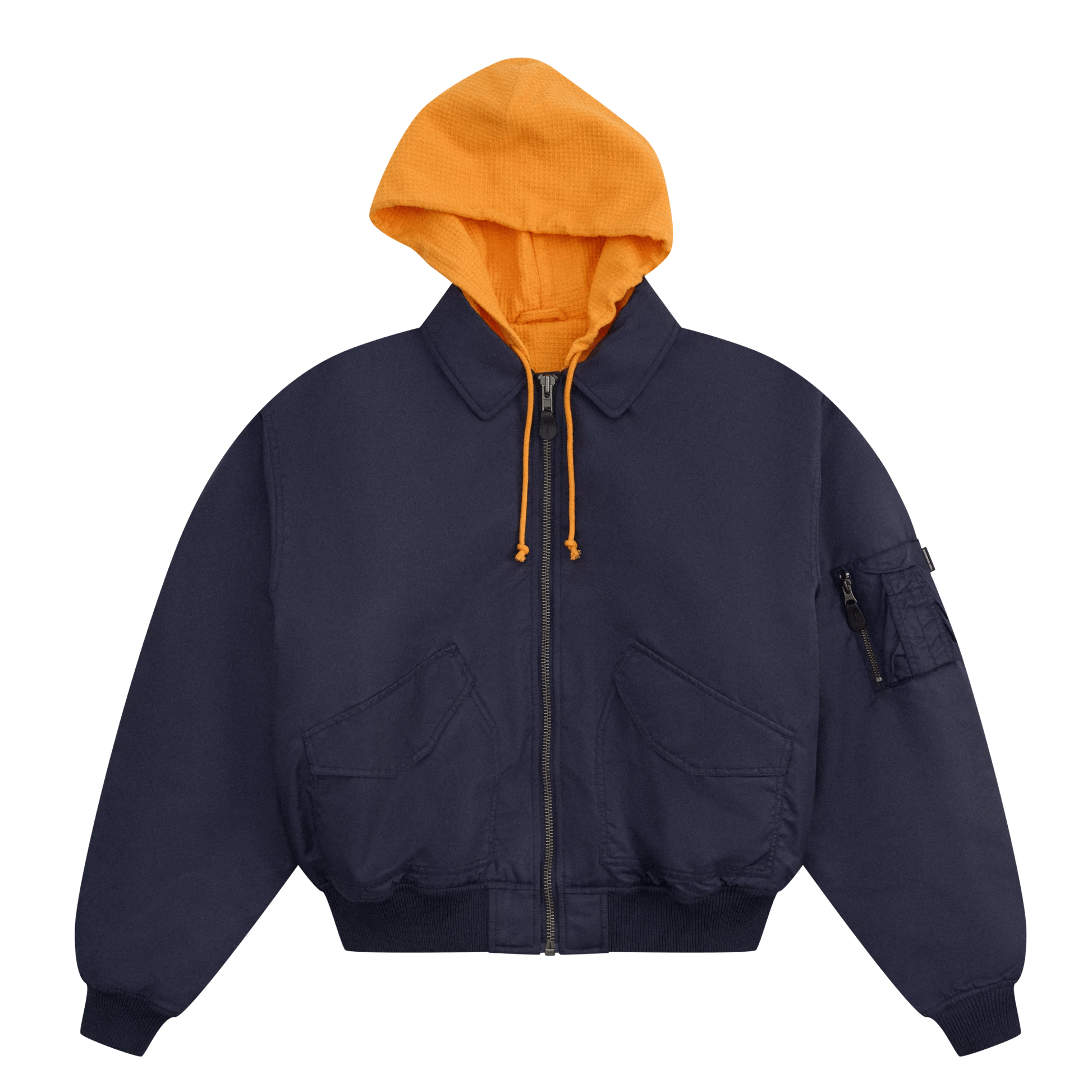 GOSHA RUBCHINSKIY/ゴーシャ・ラブチンスキー/Hooded Bomber Jacket navy XL