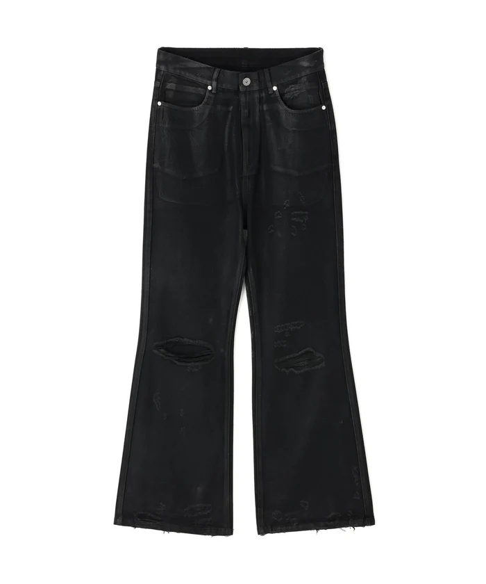 FR(13)NDS /フレンズ/BLACK COATINGFLARE PANTS black L