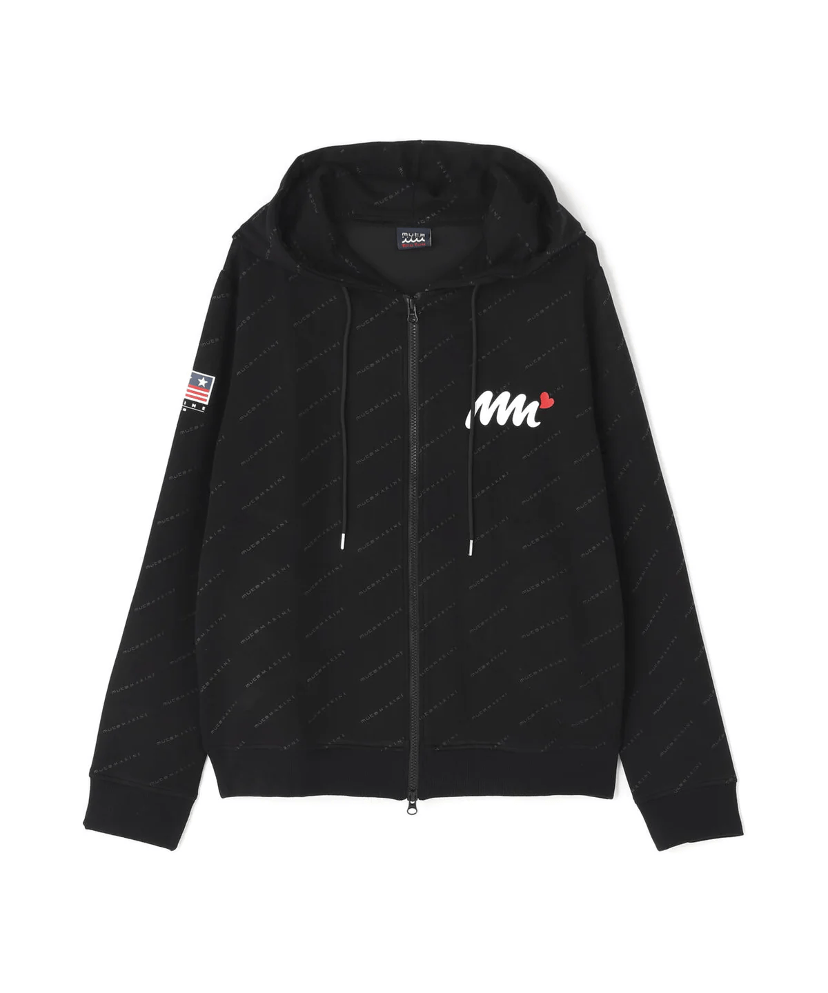 muta MARINE/ムータマリン/SET-UP ZIP HOODIE black L