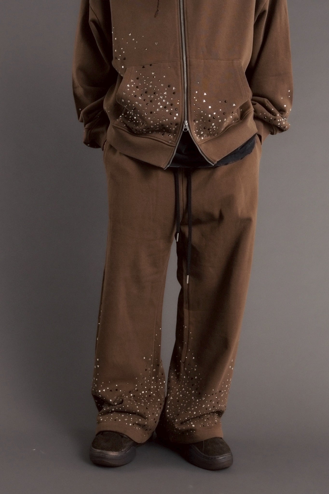 FR(13)NDS/フレンズ/Stone Sweat Pants brown L