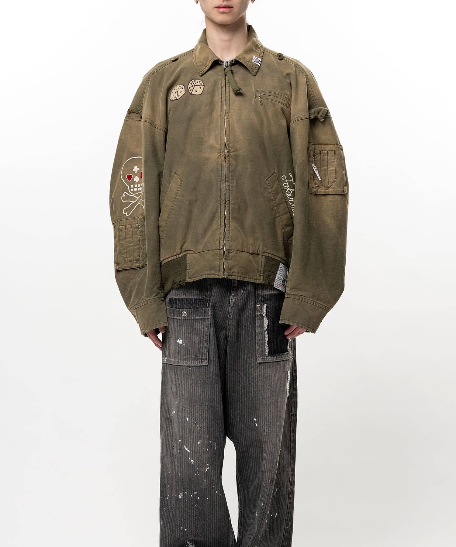 Maison MIHARA YASUHIRO/Sun Faded Like Military Jacket khaki 46